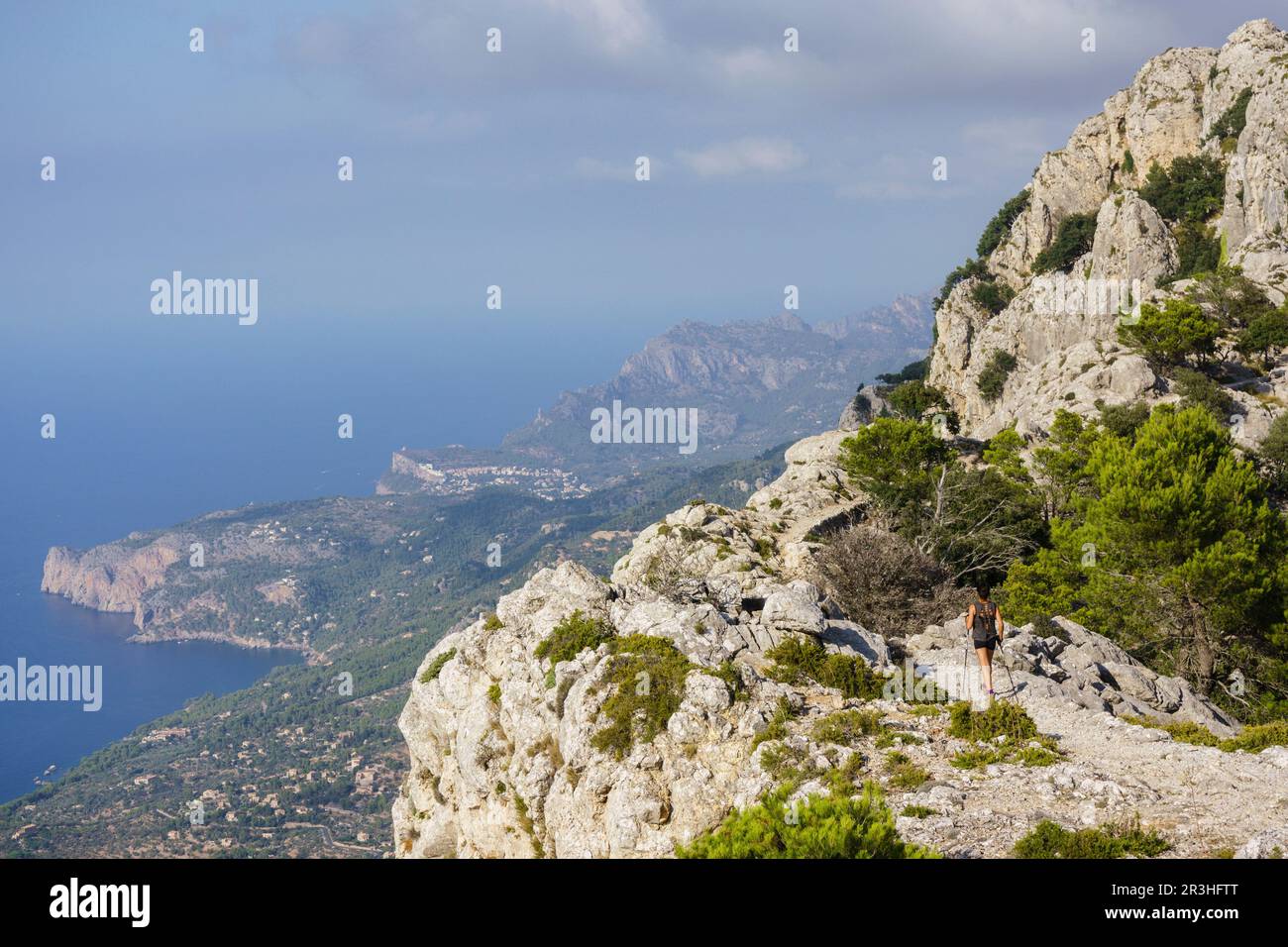 Camino del Archiduque, Valldemossa, Sierra de Tramontana, Mallorca, Islas Baleares, Spanien. Stockfoto