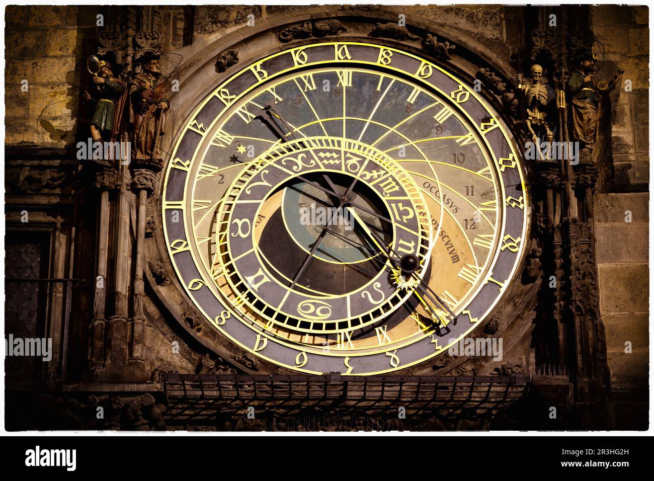 Astronomische Uhr in Prag Stockfoto