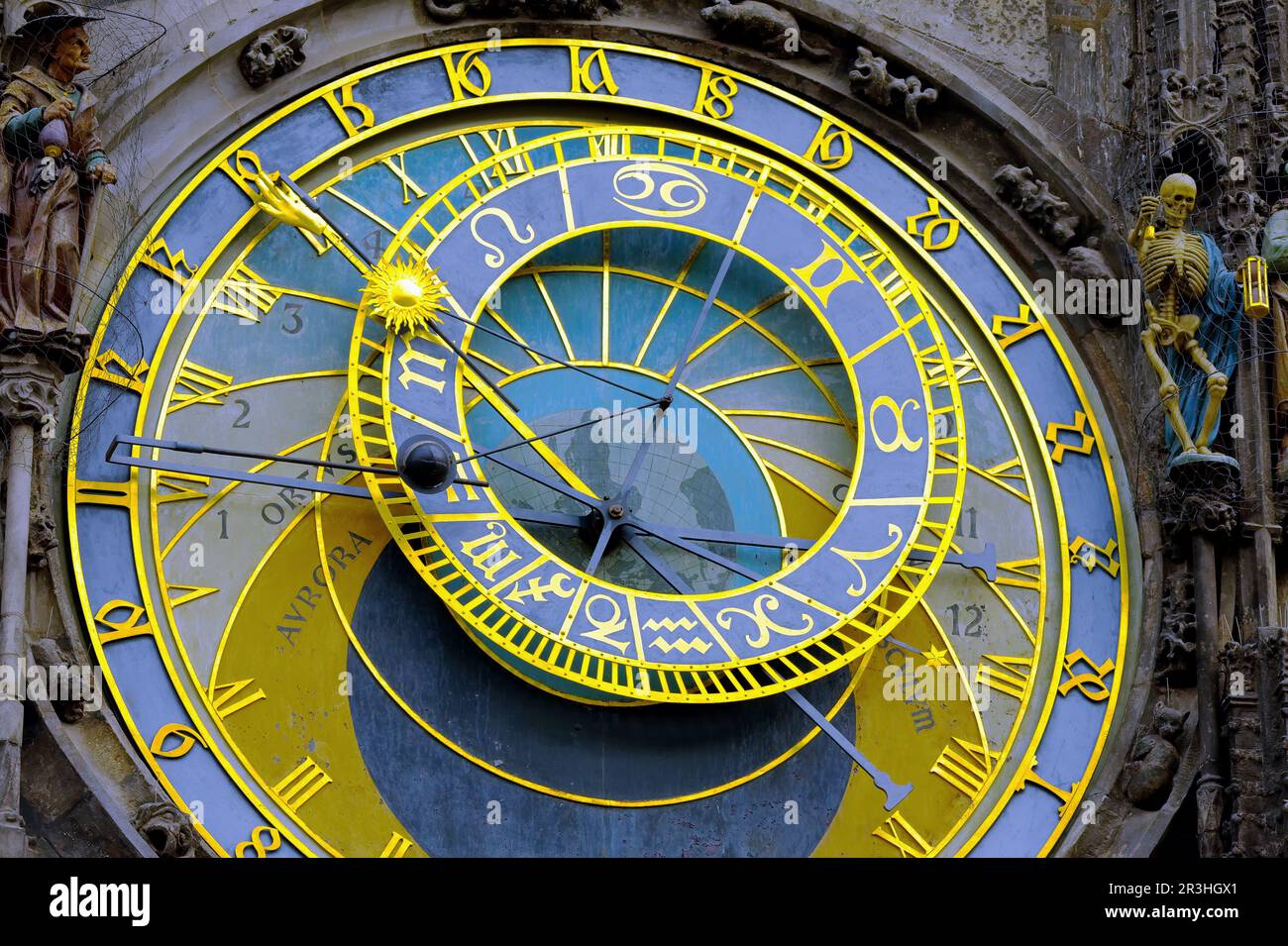 Astronomische Uhr in Prag Stockfoto