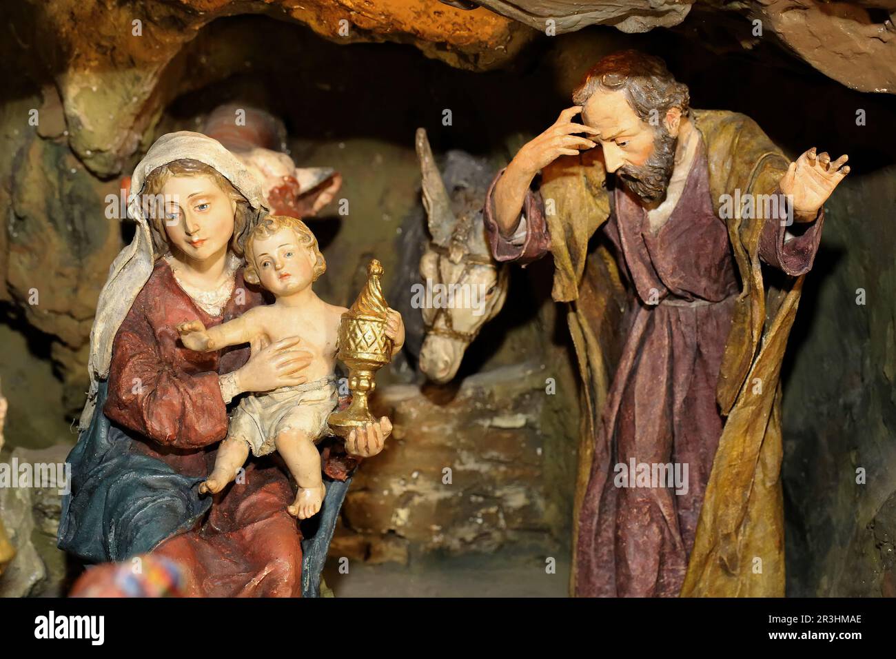 Krippenfiguren Stockfoto