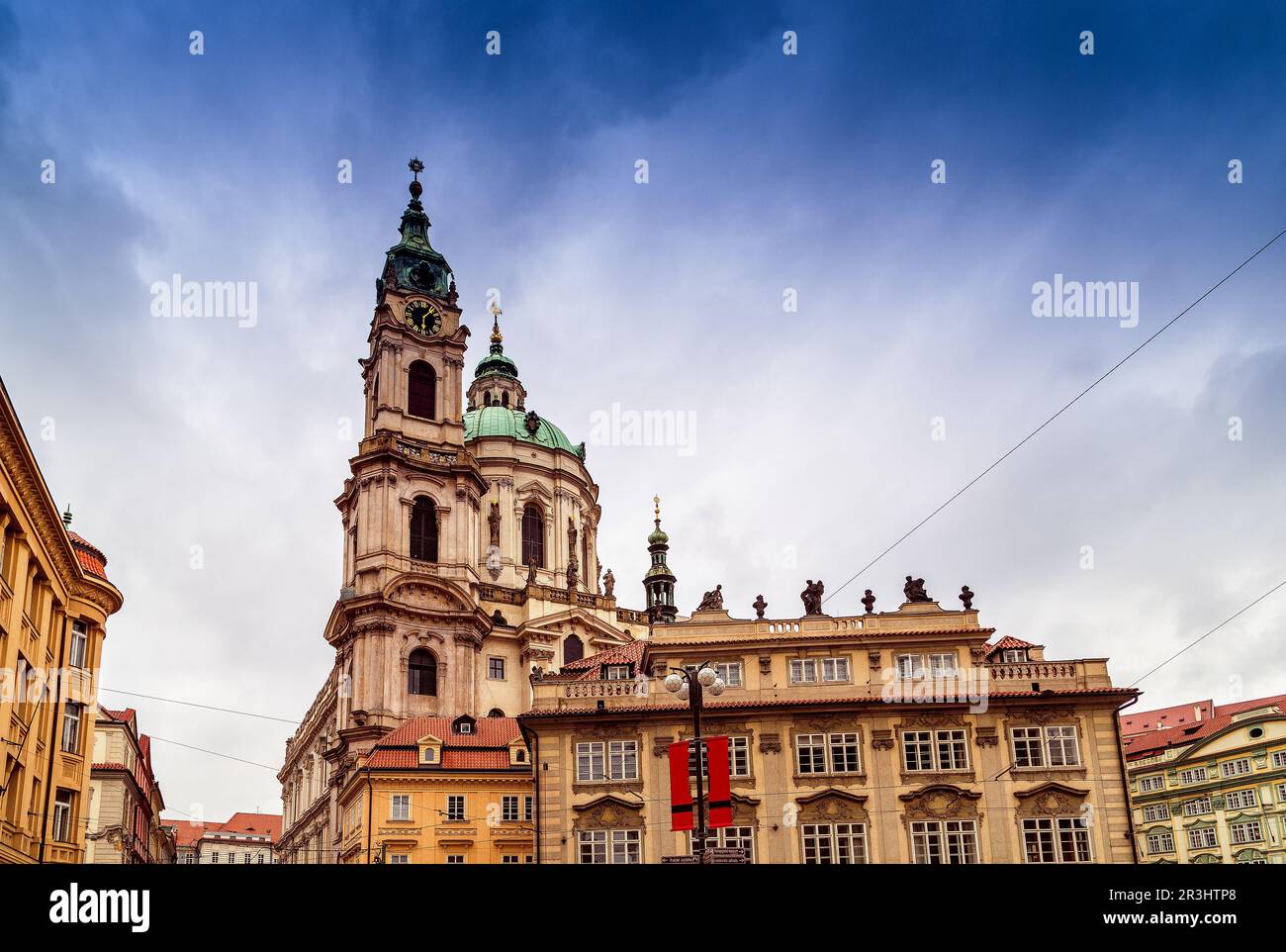 St. Nikolaus Kirche in Prag Stockfoto