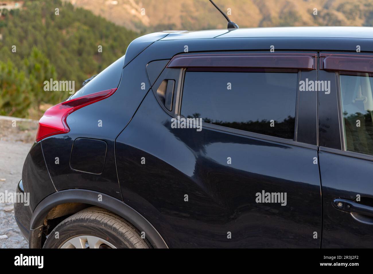 Nissan Juke, Hintertür der Pessanger, geschlossen Stockfoto