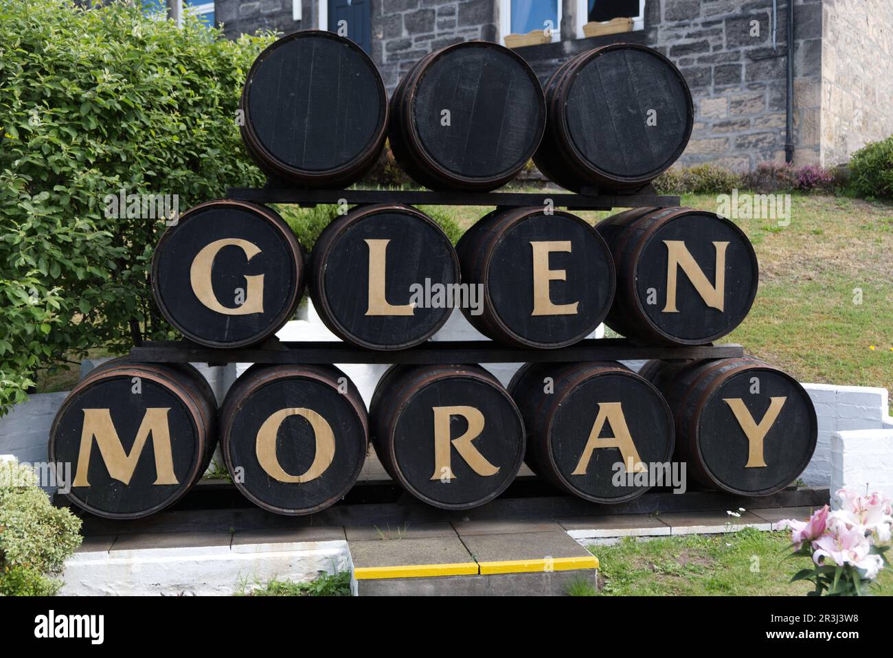 Glen Moray, Whisky, Destillerie, Elgin, Highland, Schottland, Großbritannien Stockfoto