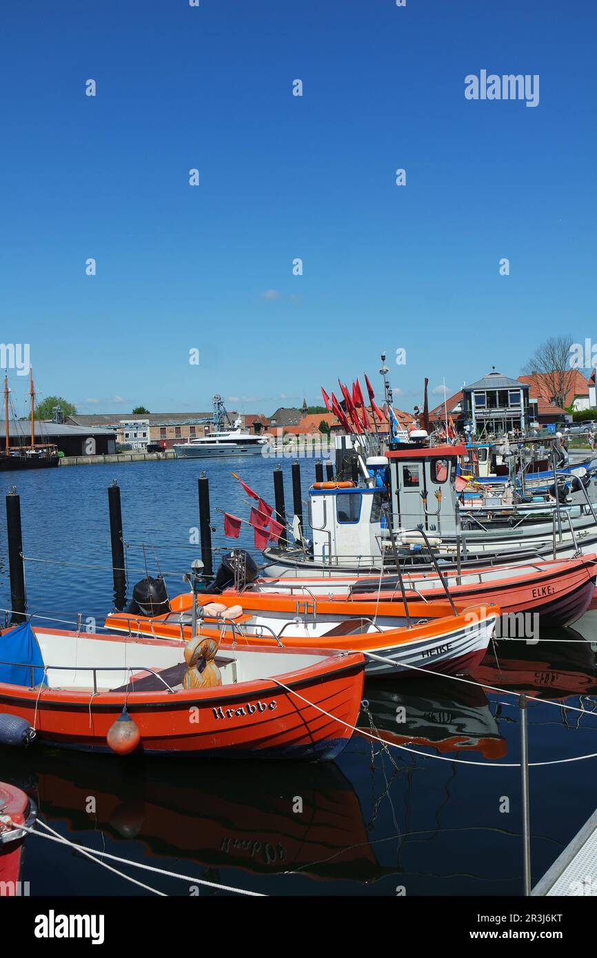 Fischerboote in Neustadt, Ostsee Stockfoto