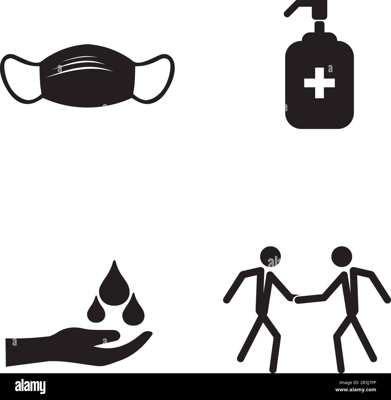 Hand Care Logo Vorlage Vektor Icon Business Stock Vektor