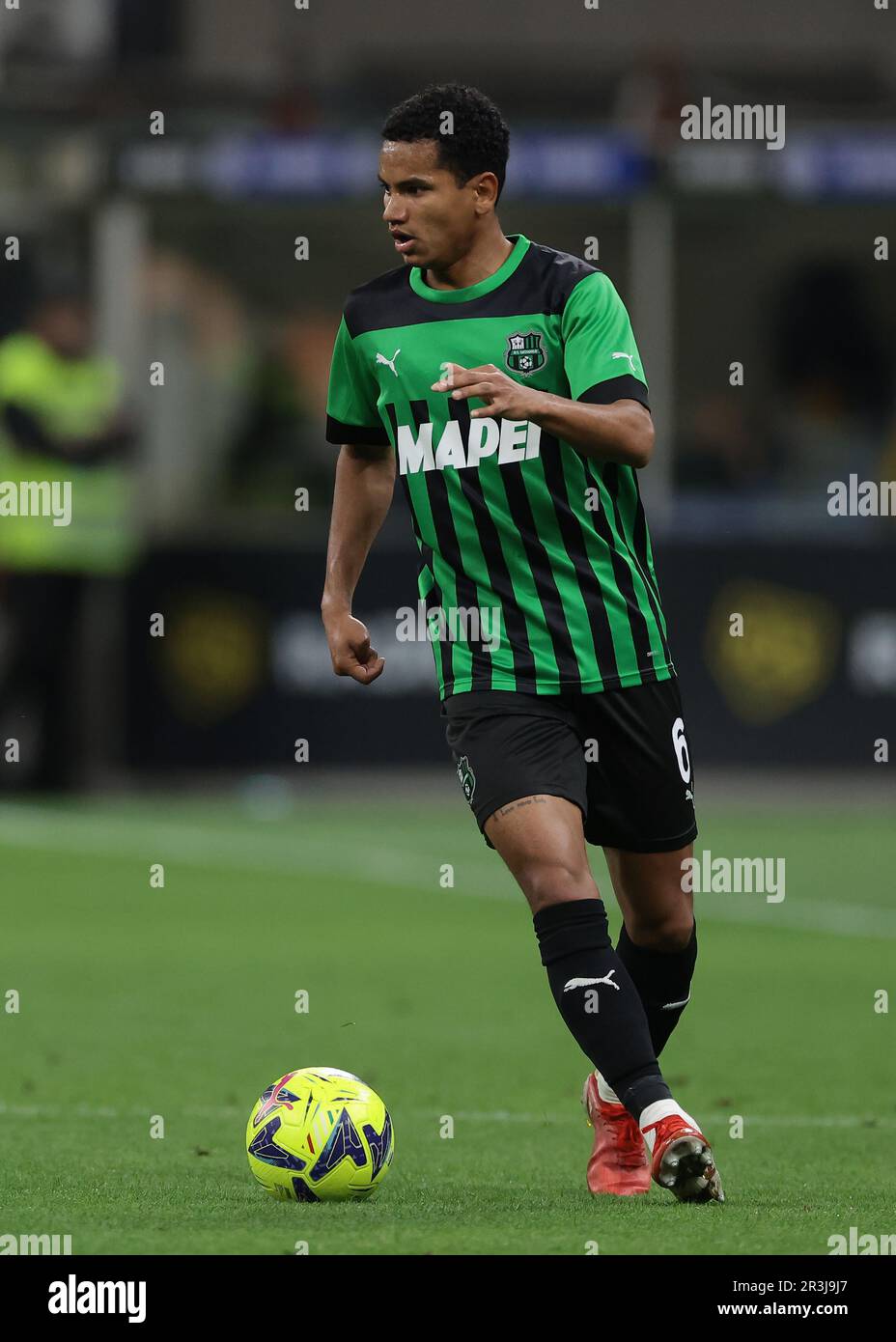 Mailand, Italien, 13. Mai 2023. Rogerio von US Sassuolo beim Spiel der Serie A in Giuseppe Meazza, Mailand. Der Bildausdruck sollte lauten: Jonathan Moscrop/Sportimage Stockfoto