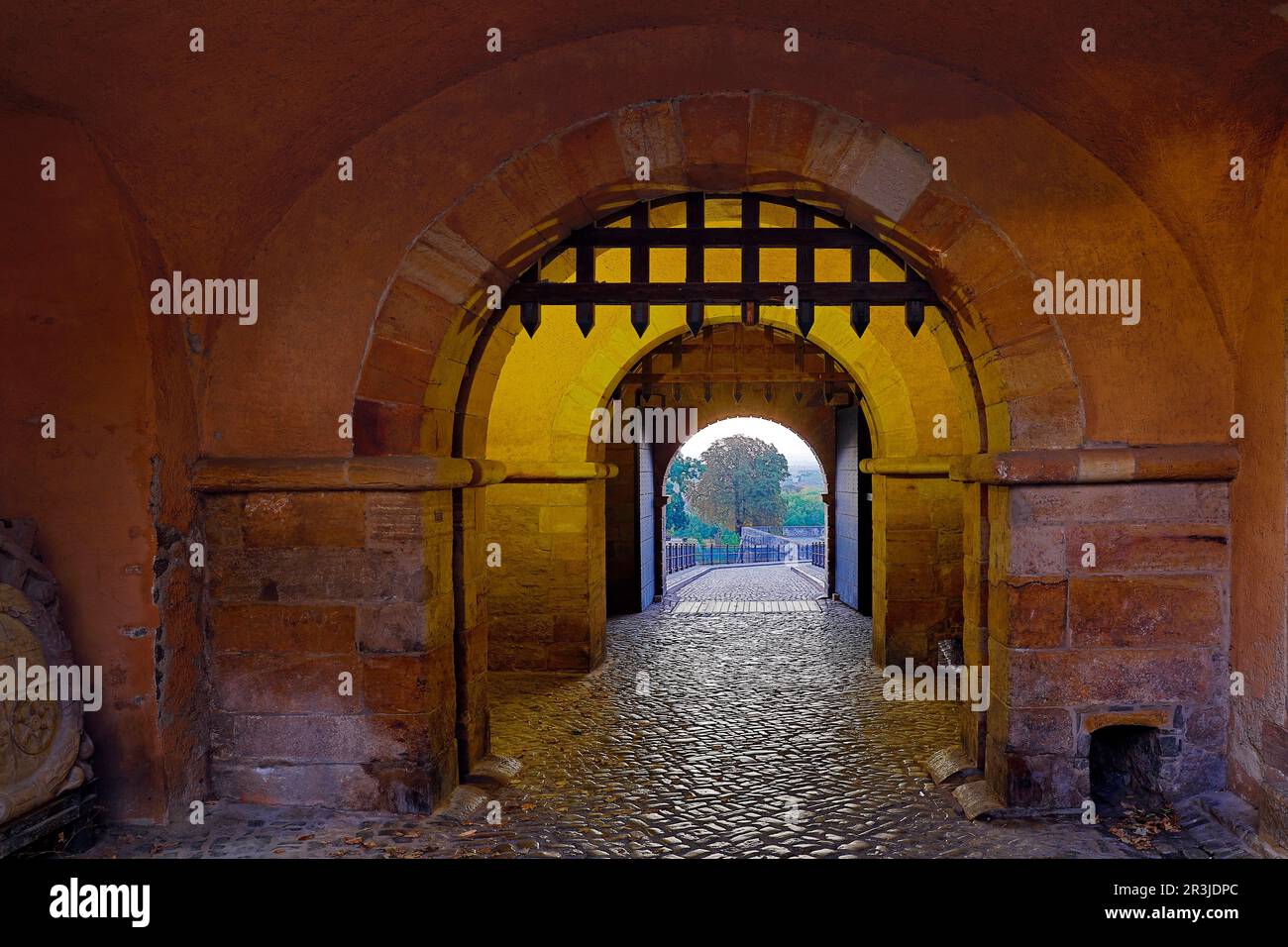 Peters-Tor der Petersberg-Zitadelle, Stadtfestung, Erfurt, Thüringen, Deutschland, Europa Stockfoto