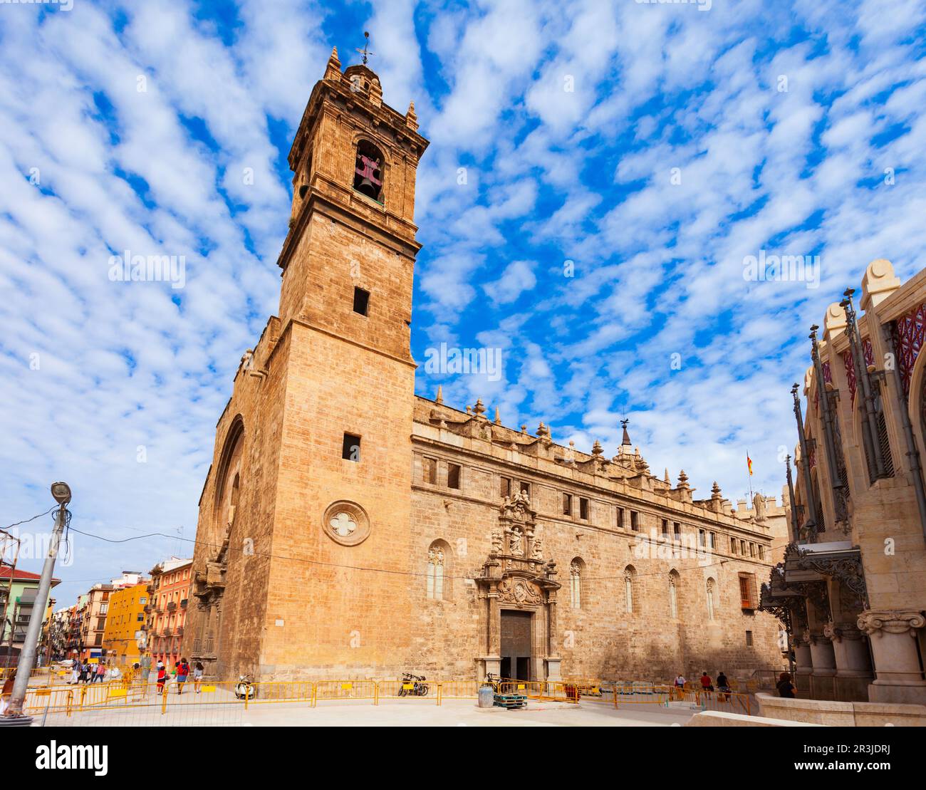 Santos Juanes oder Sant Joan del Mercat ist eine römisch-katholische Kirche im Mercat-Viertel der Stadt Valencia, Spanien. Stockfoto