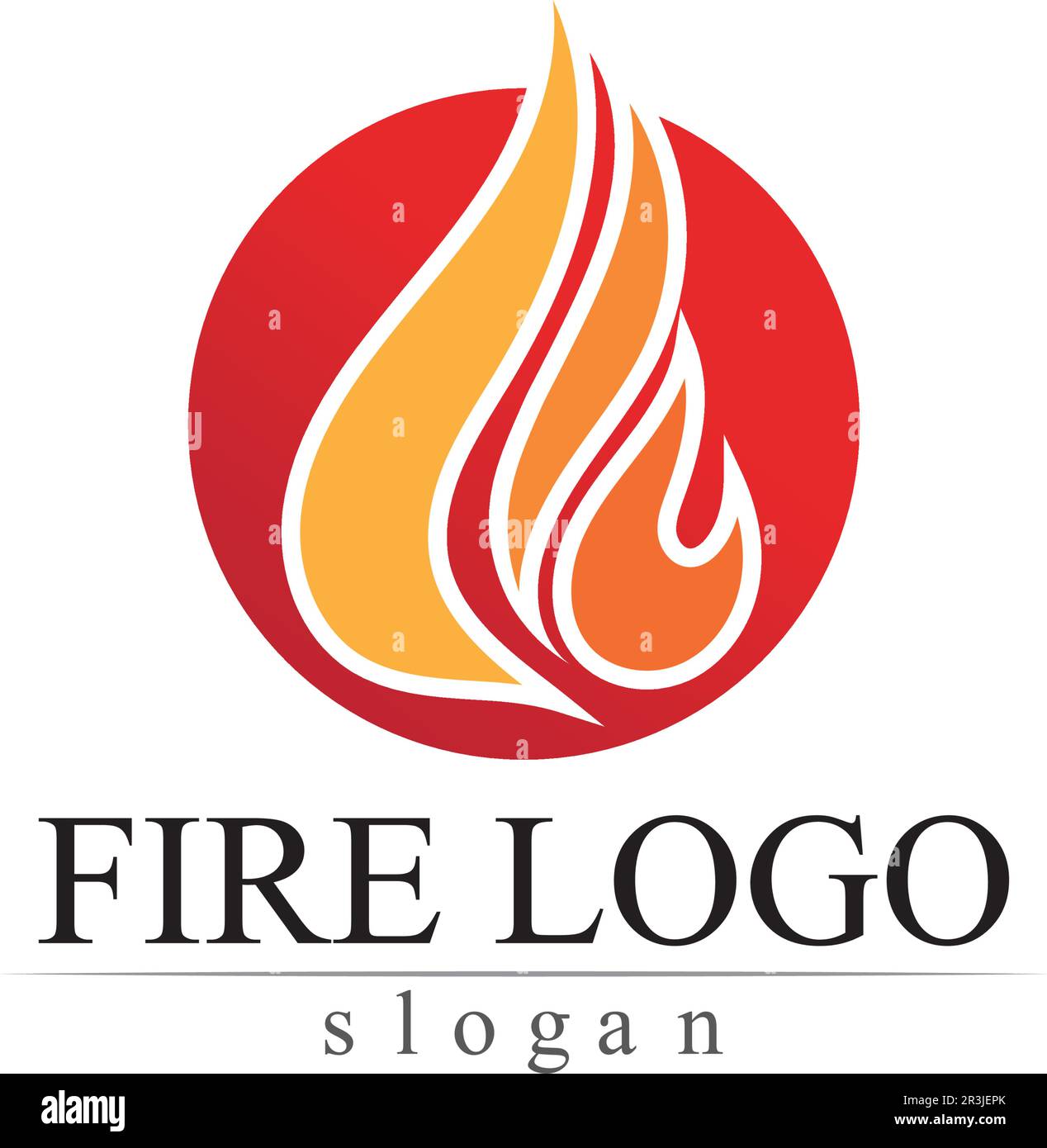 Feuer Flamme natur Logos und Symbole Symbole Vorlage Stock Vektor