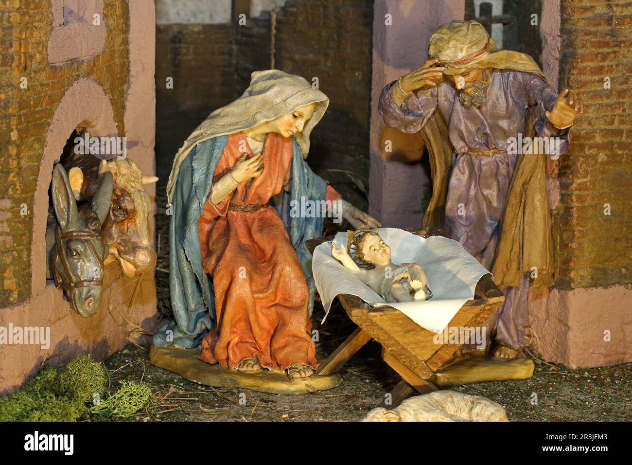 Krippenfiguren Stockfoto