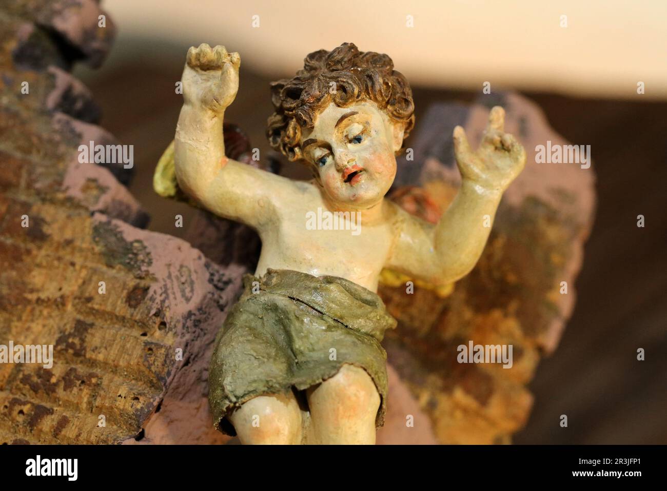 Geburtsszene, Engel Stockfoto