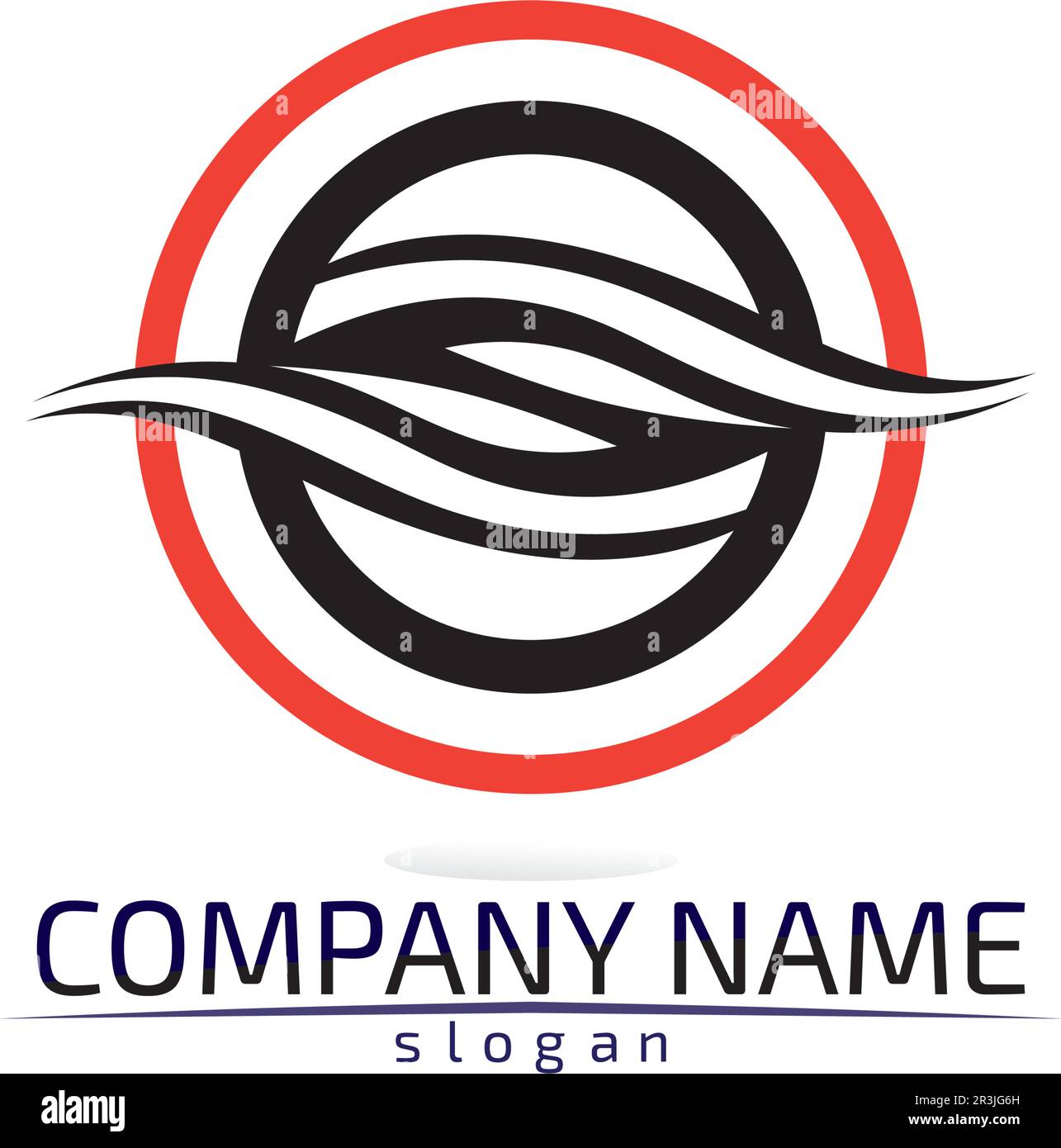 Schallwellen Vector Illustration Design Template Stock Vektor