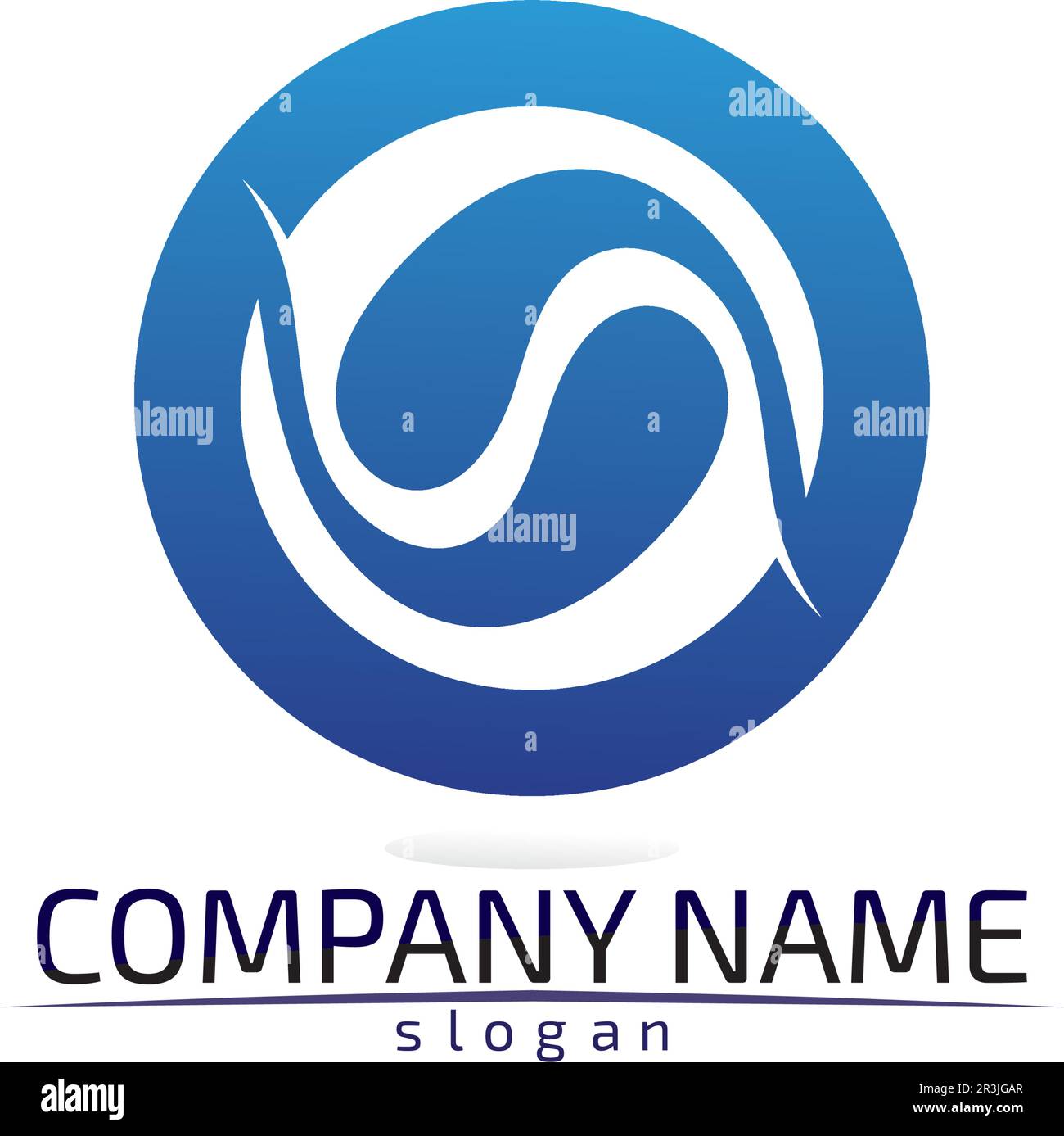 Schallwellen Vector Illustration Design Template Stock Vektor