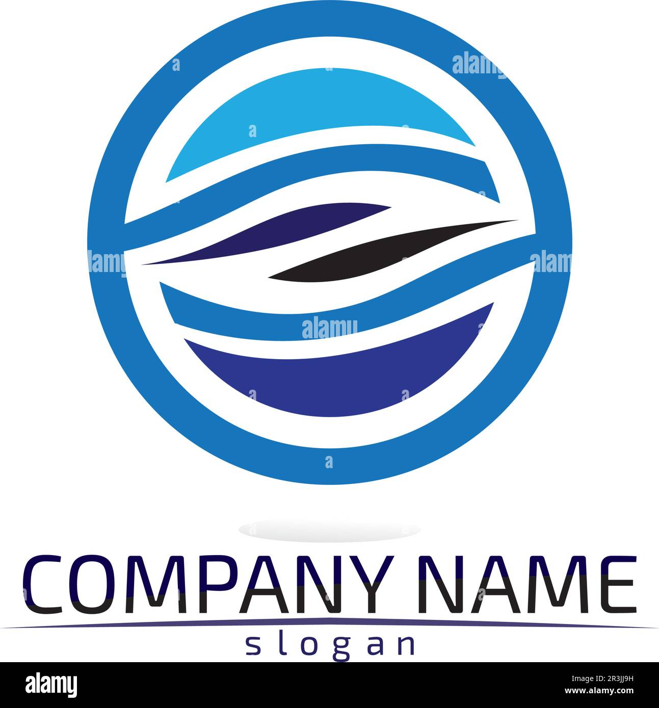Schallwellen Vector Illustration Design Template Stock Vektor