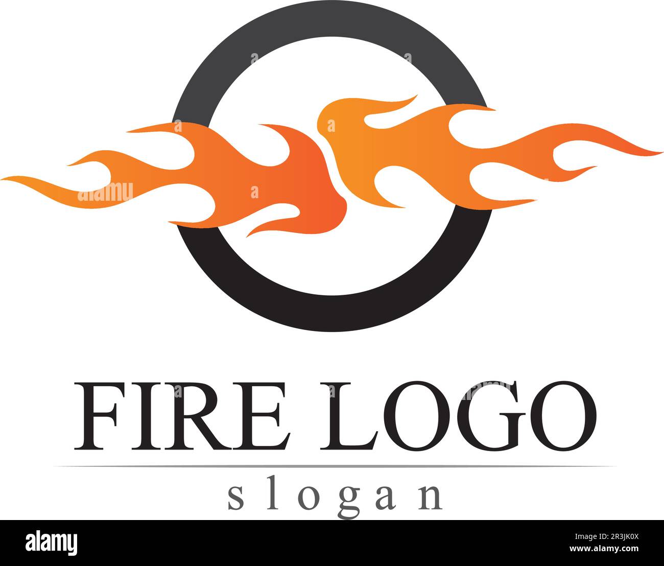 Feuer Flamme natur Logos und Symbole Symbole Vorlage Stock Vektor