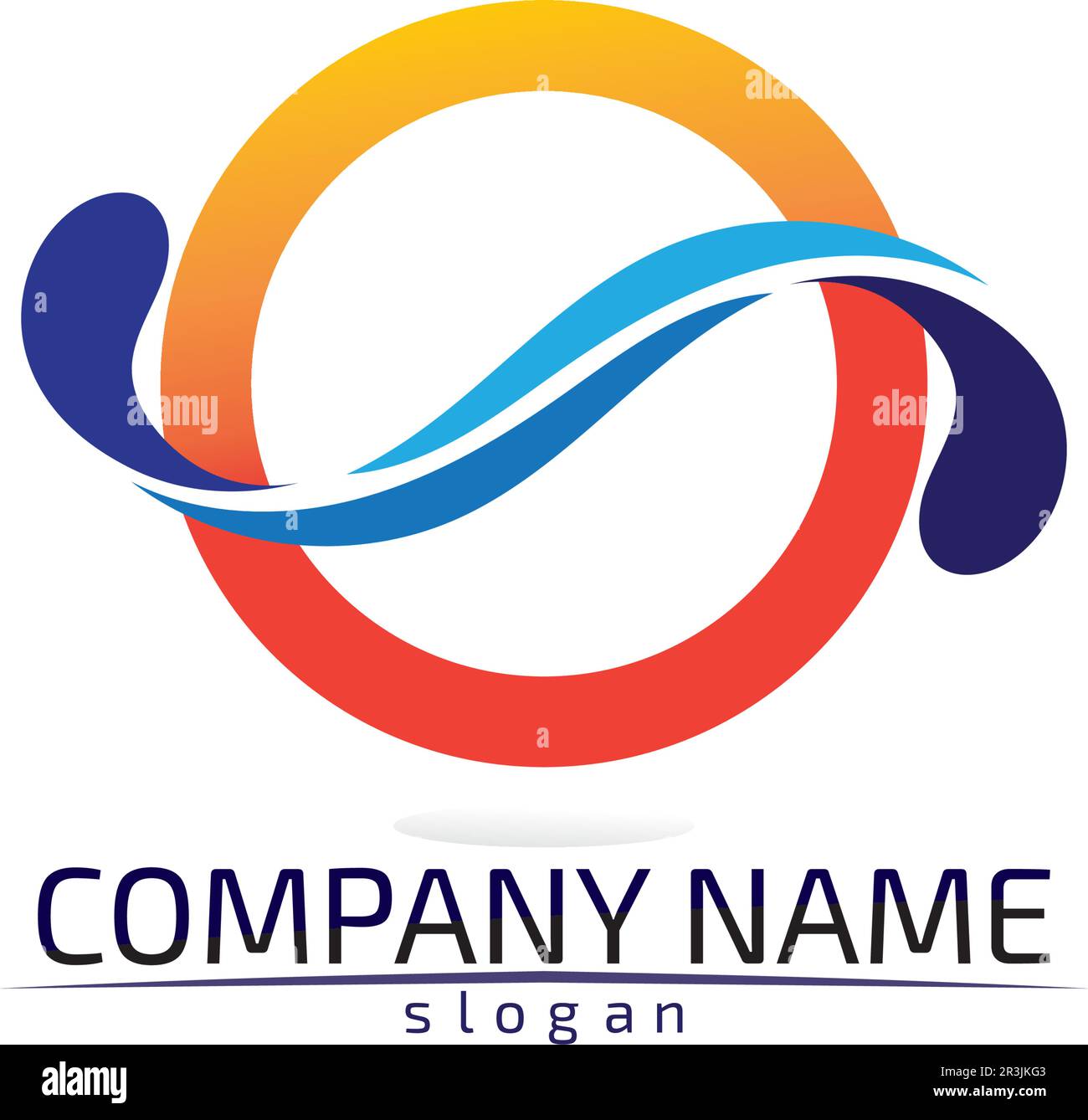 Schallwellen Vector Illustration Design Template Stock Vektor