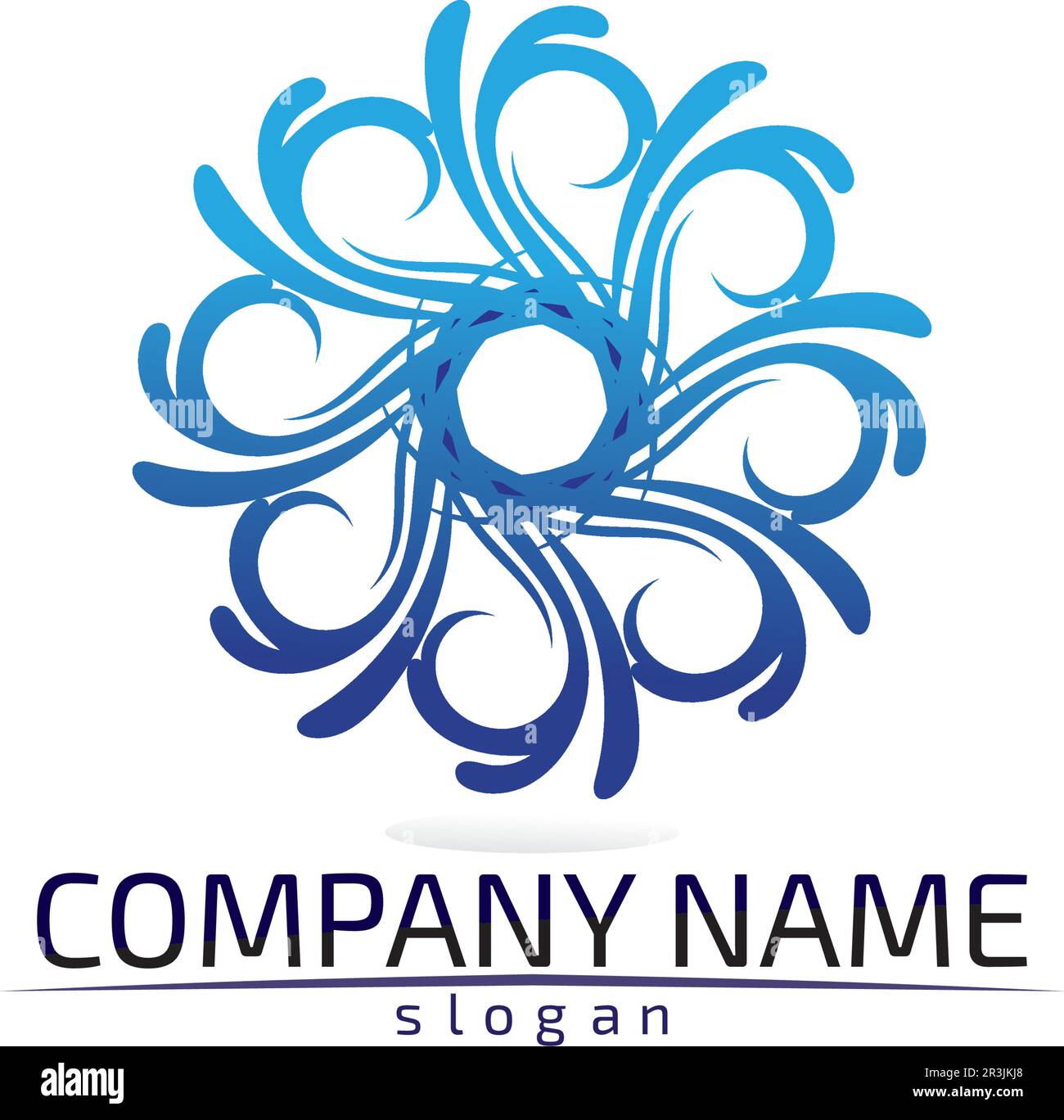 Schallwellen Vector Illustration Design Template Stock Vektor