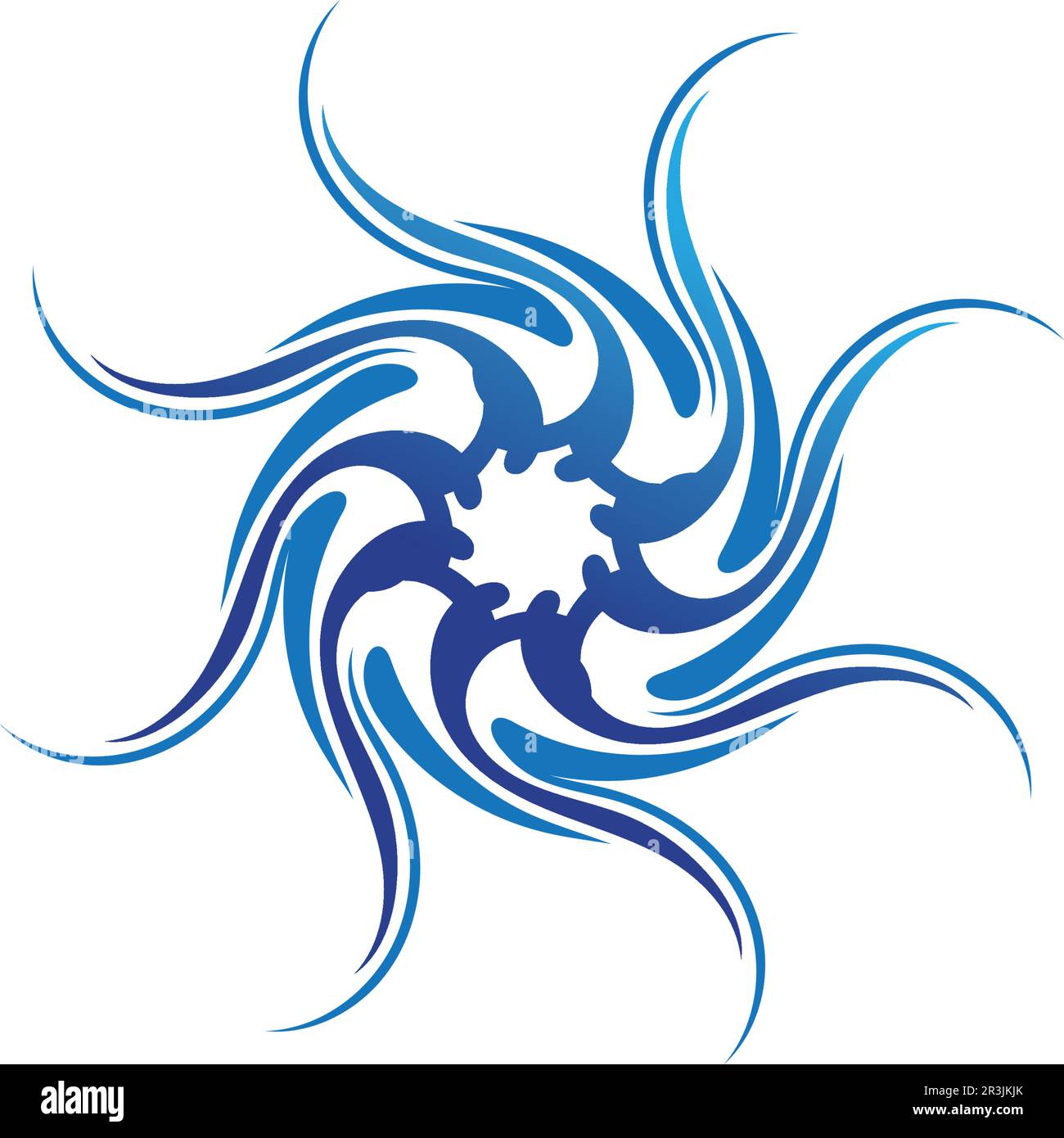 Schallwellen Vector Illustration Design Template Stock Vektor