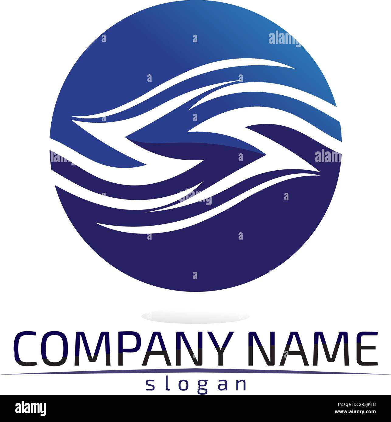 Schallwellen Vector Illustration Design Template Stock Vektor
