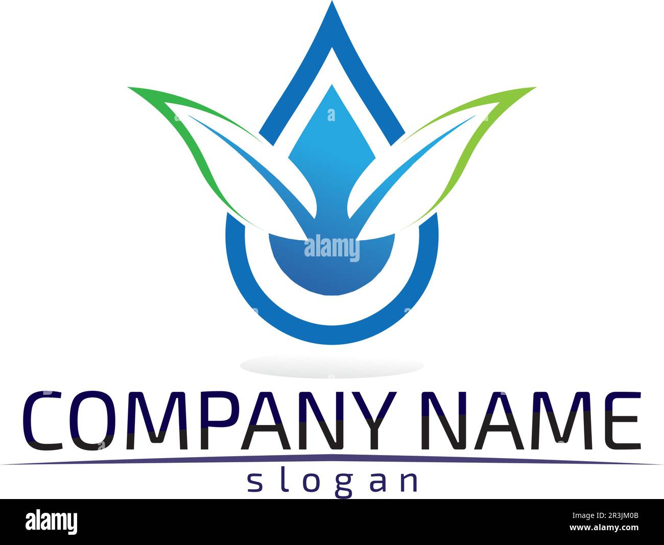 Wellen Strand Logos und Symbole Vorlage Symbole app Stock Vektor