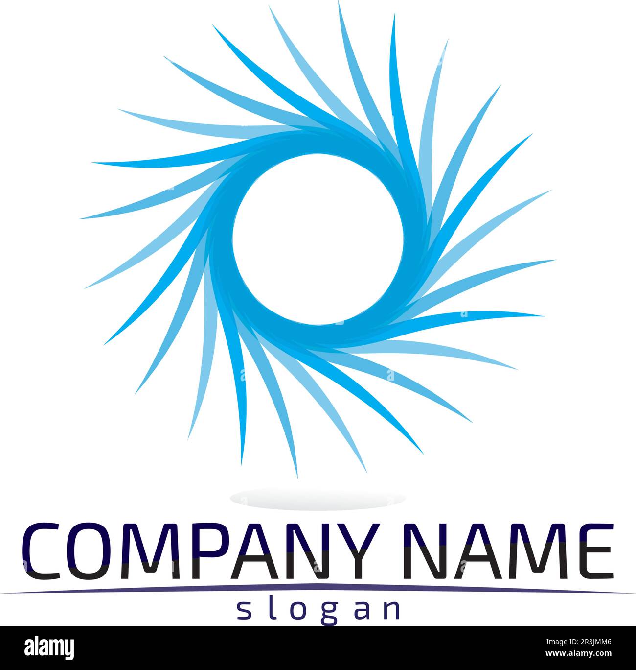 Schallwellen Vector Illustration Design Template Stock Vektor