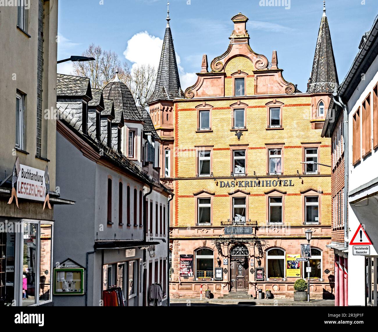 Hillesheim (Eifel, Deutschland): Die Krimi-Stadt Stockfoto