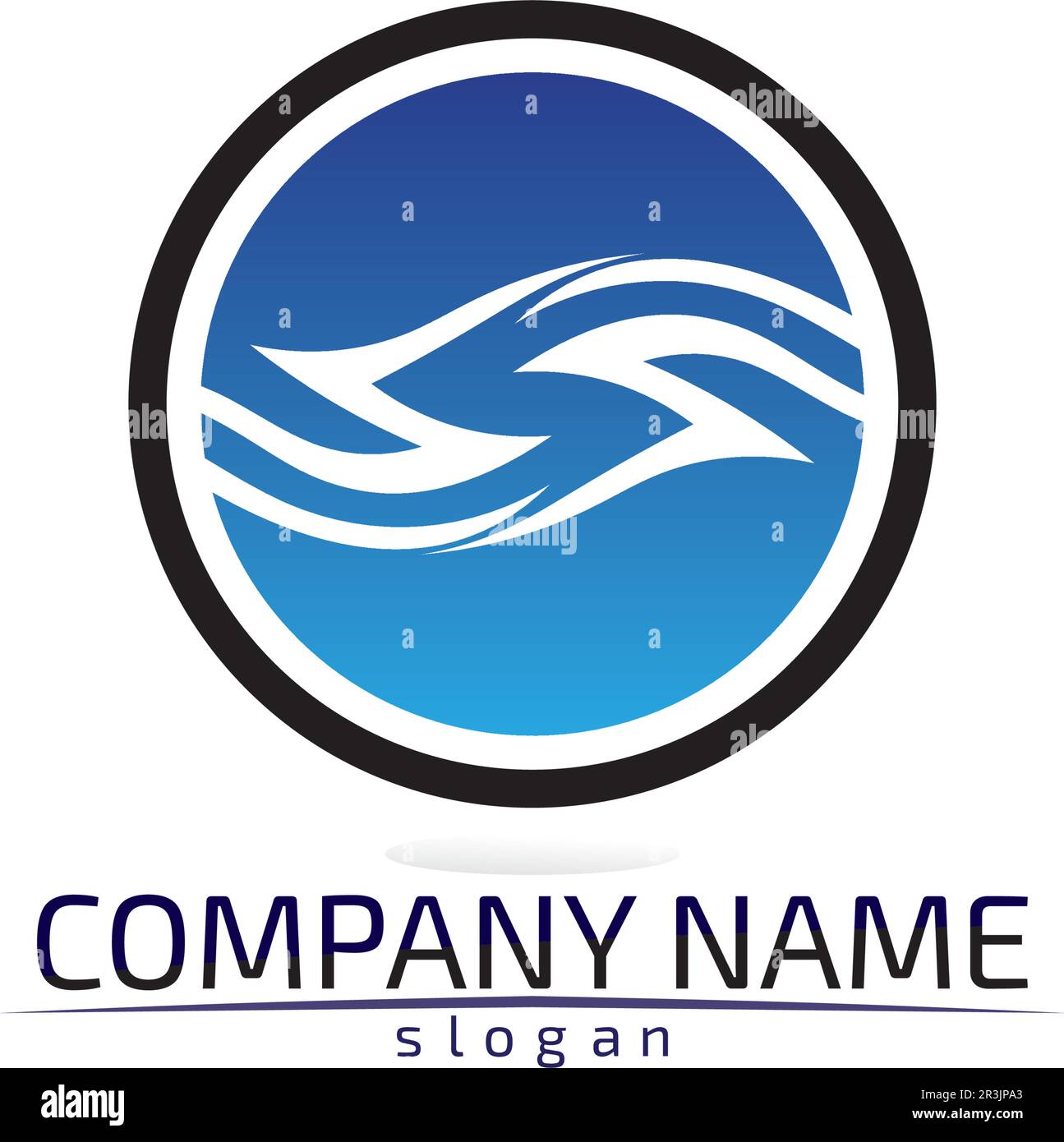 Schallwellen Vector Illustration Design Template Stock Vektor