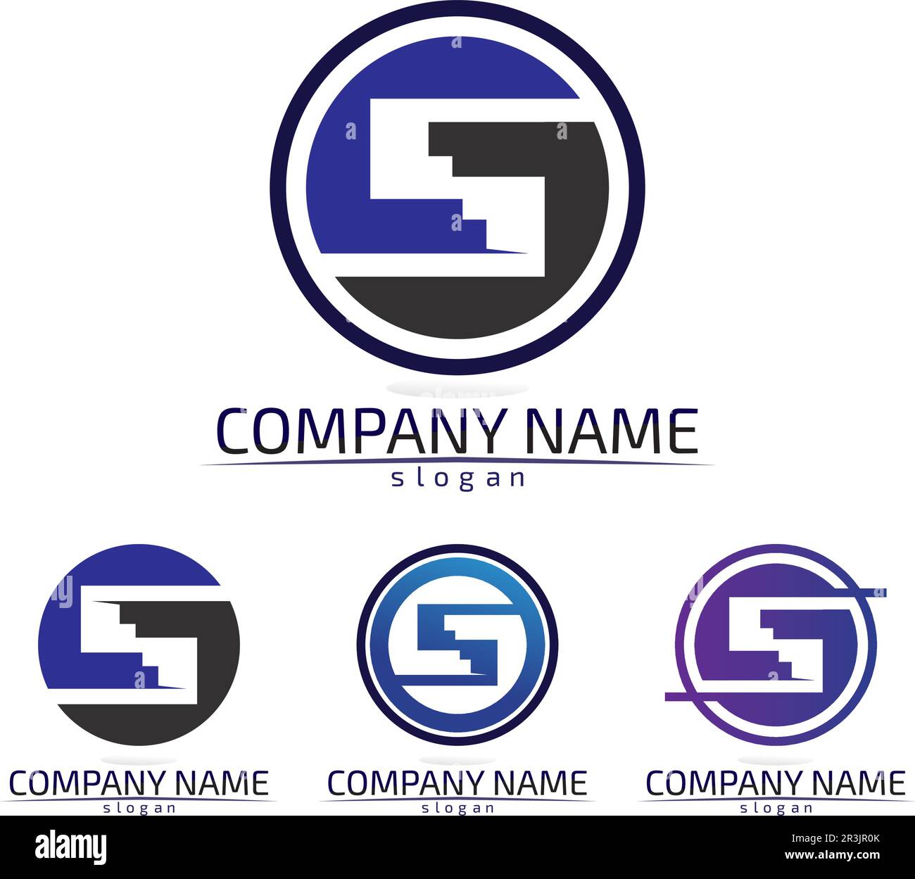 Business corporate Buchstabe S Logo Design Vector Stock Vektor