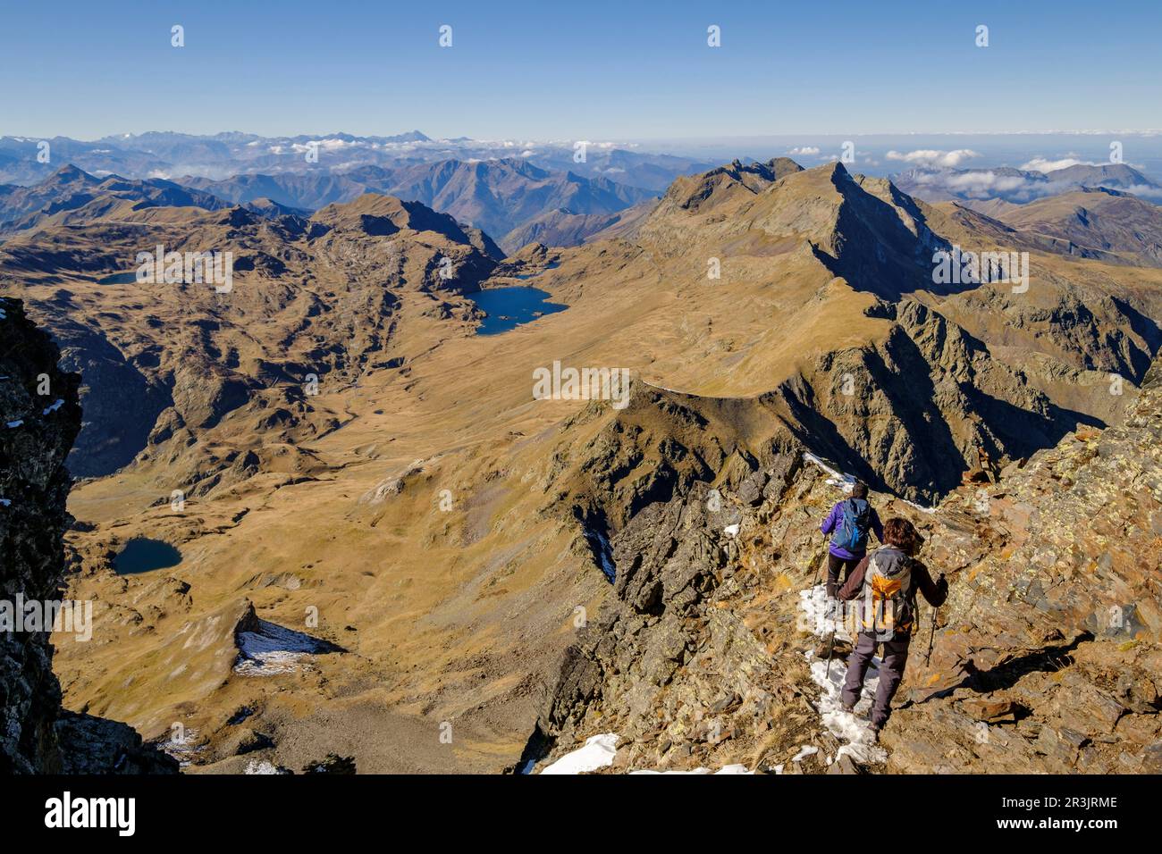 Tuc de Maubèrme, 2880 Meter, Aran, Lleida, Pyrenäen, Katalonien, Spanien, Europa. Stockfoto