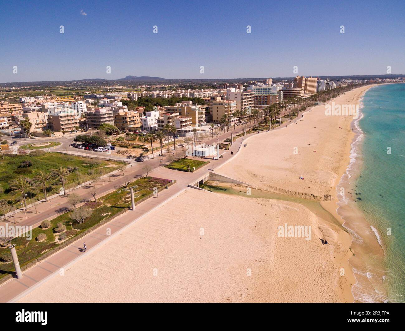 El Arenal-Playa de Palma, Llucmajor, Mallorca, Balearen, Spanien, Europa. Stockfoto