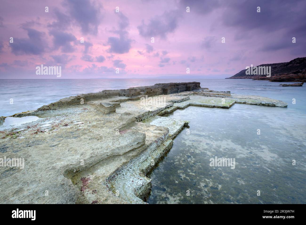 Delta Beach in der Gemeinde Llucmajor, Mallorca, Balearen, Spanien, Europa. Stockfoto