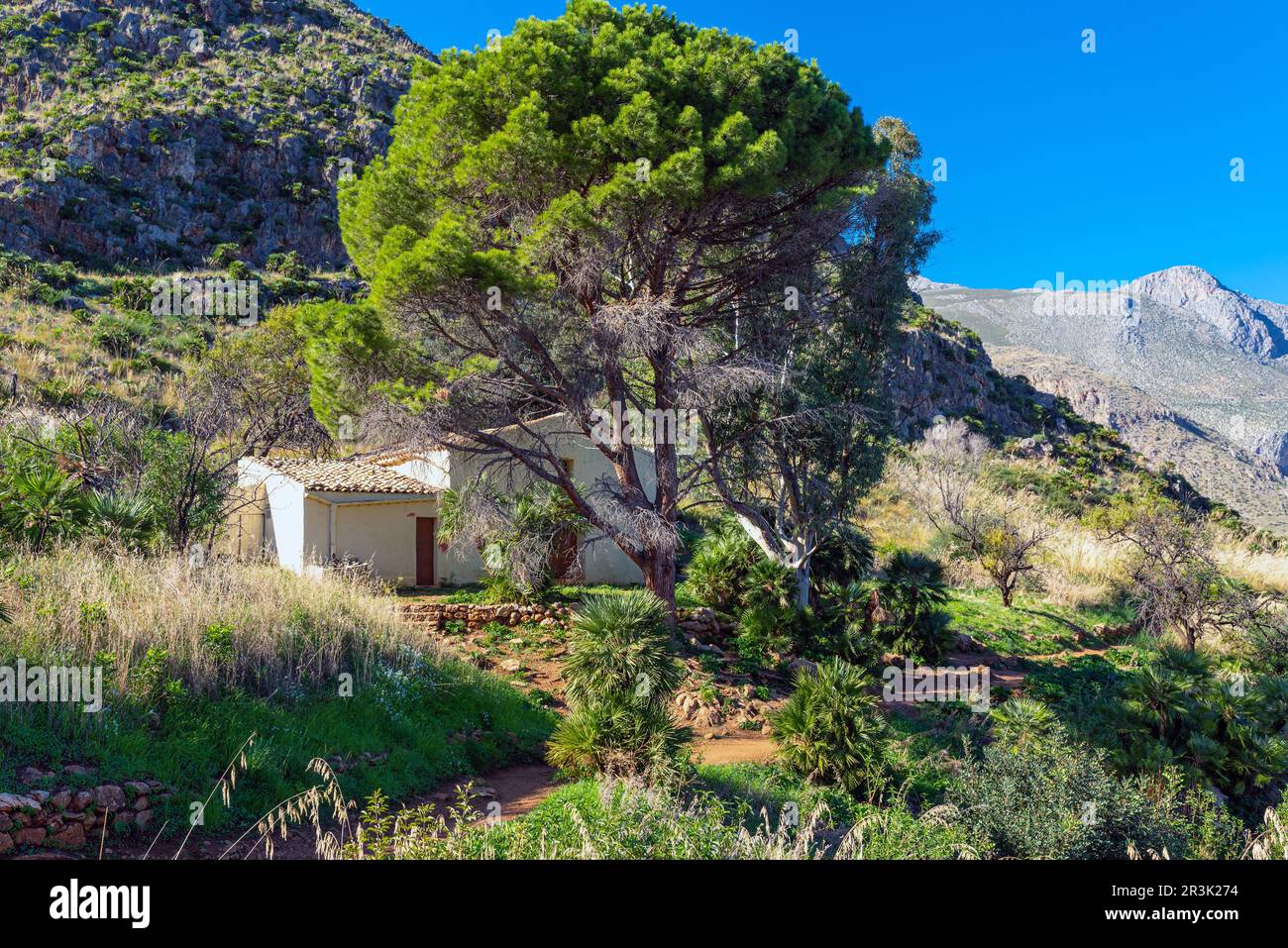 Das Riserva naturale dello Zingaro ist das älteste Naturschutzgebiet Siziliens Stockfoto