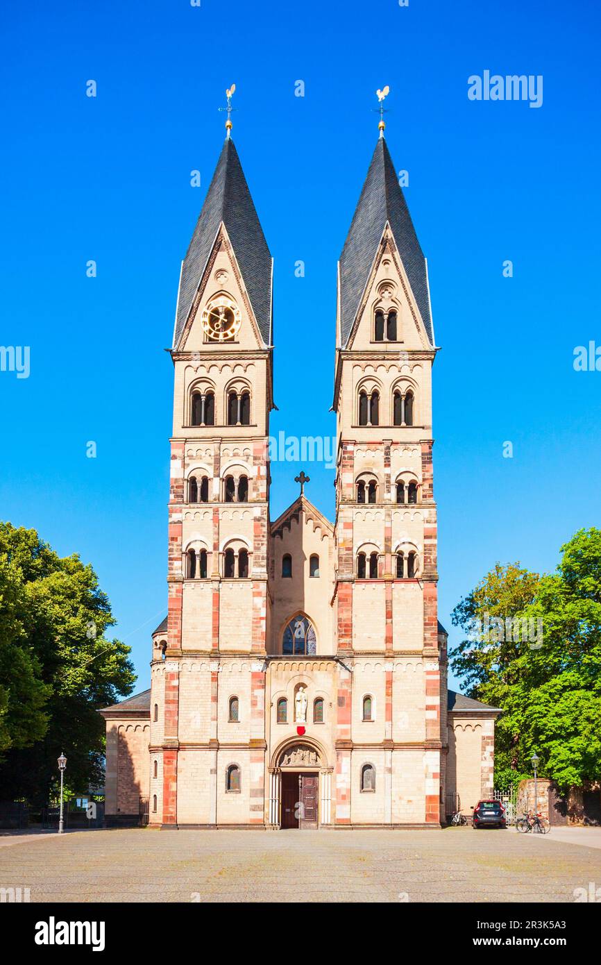 Basilika St. Castor oder kastorkirche ist die älteste Kirche in Koblenz, Deutschland Stockfoto