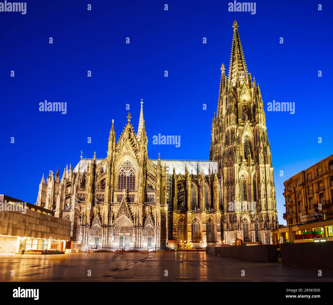 Der Kölner Dom ist die größte katholische Kirche in Köln Stadt in Deutschland Stockfoto