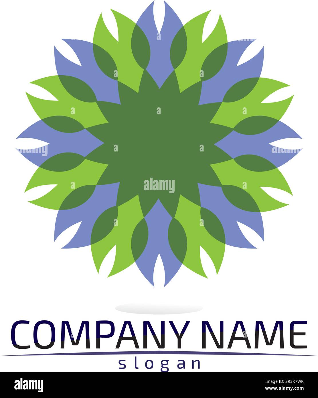 Vector Lotus Blumenschild für Wellness, Spa und Yoga. Vektordarstellung Stock Vektor