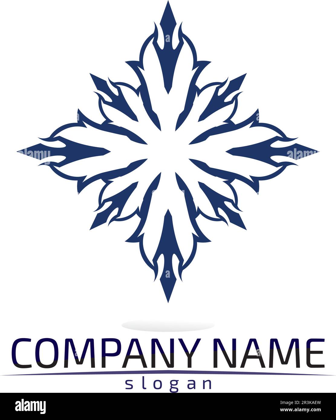 Vector Lotus Blumenschild für Wellness, Spa und Yoga. Vektordarstellung Stock Vektor