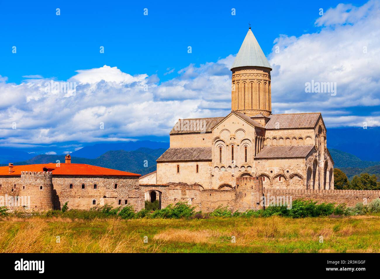 Alaverdi Kloster Komplex in Kacheti. Kacheti ist eine Region im Osten Georgiens mit Telavi als Hauptstadt. Stockfoto