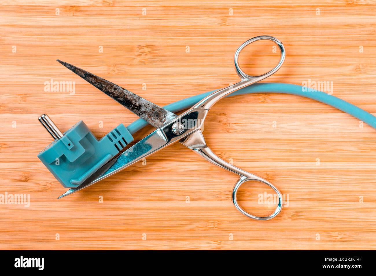 Blackout- und Shutdown-Konzept Stockfoto