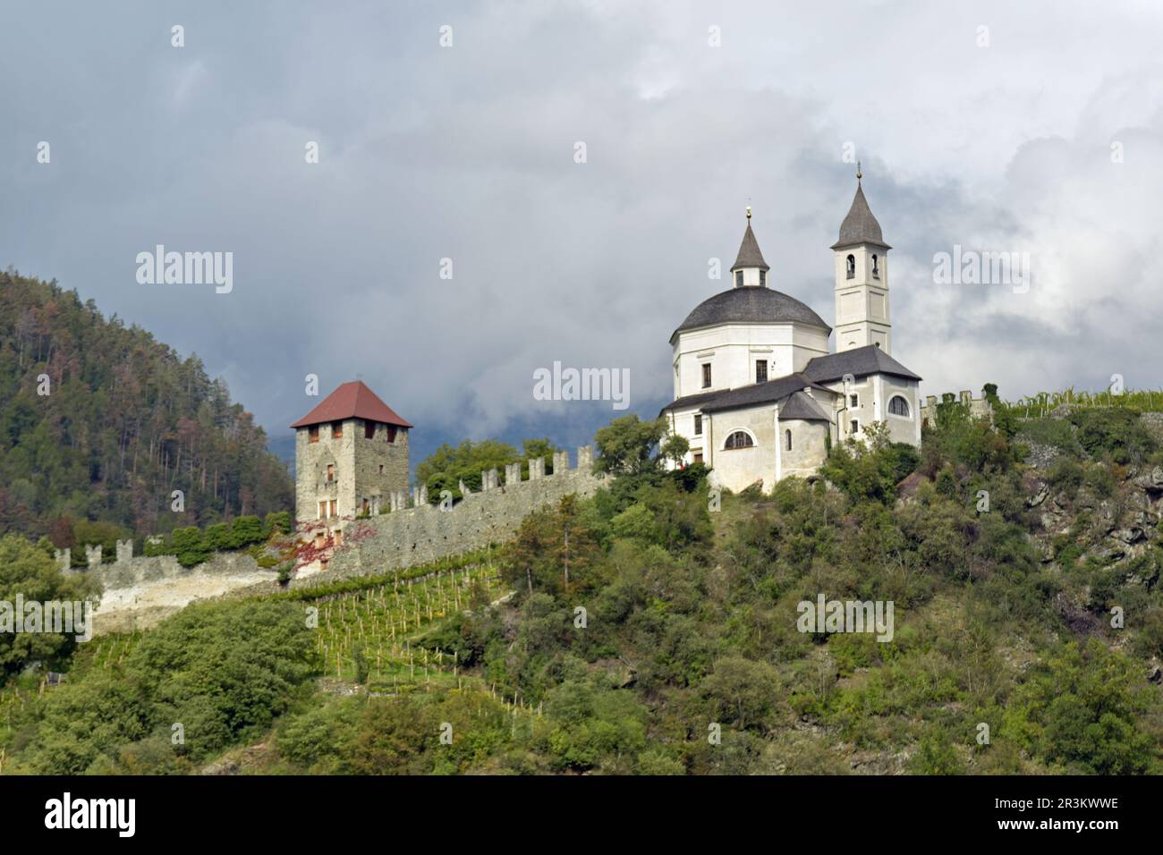 Frauenkirche (SÃ¤ben) in Südtirol Stockfoto