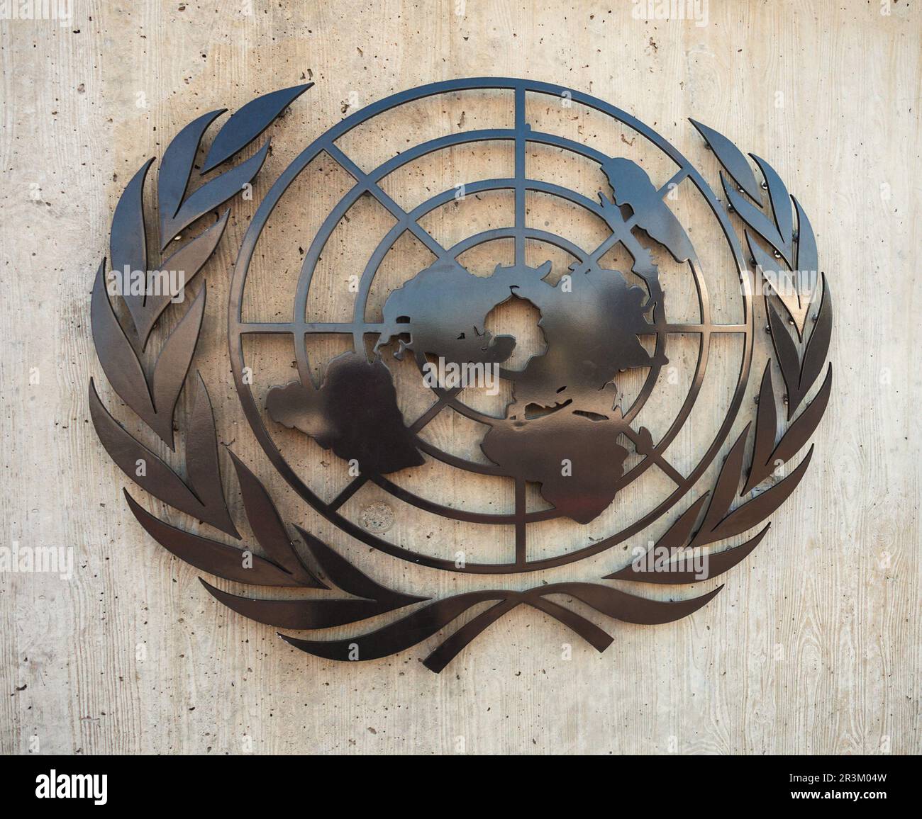 GENF, SCHWEIZ - 20. JULI 2019: Büro der Vereinten Nationen Genf oder UNOG befindet sich im Gebäude des Palais des Nations in Genf Stockfoto