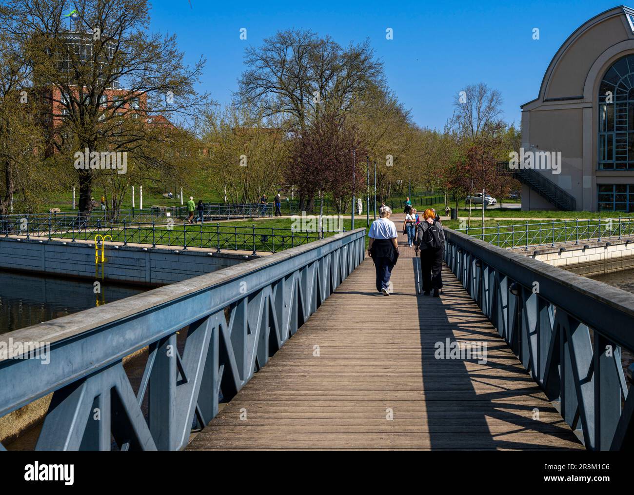 Neues Wohngebiet Am Tegeler Hafen, Berlin Stockfoto