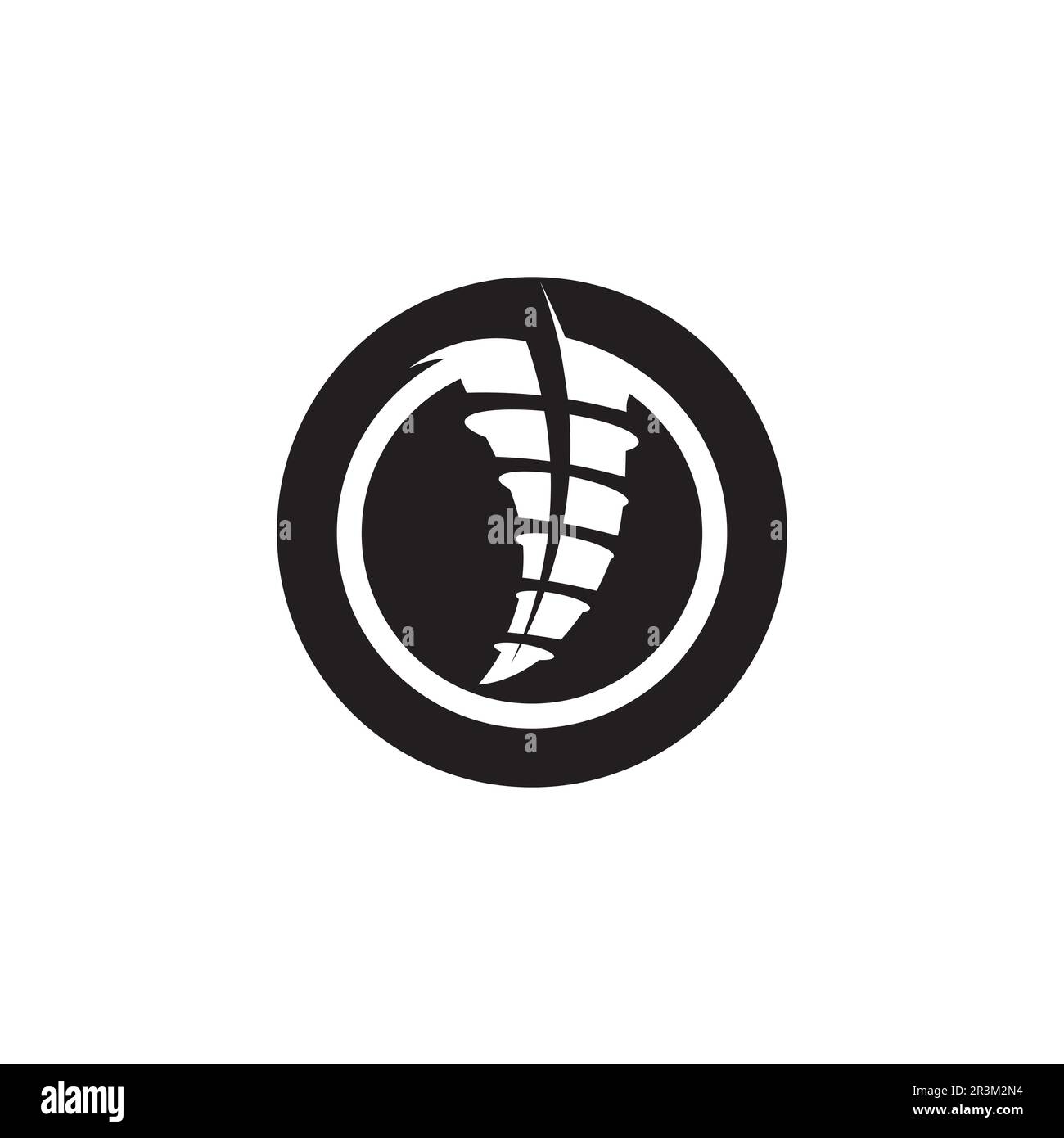Tornado Symbol logo Vector Illustration Design Stock Vektor