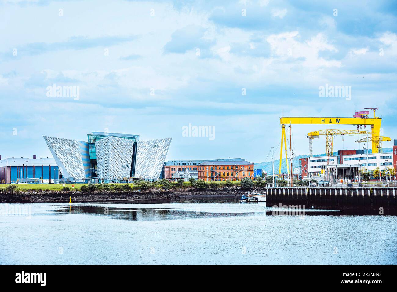 Titanic-Gebäude an den Belfast Docks Stockfoto