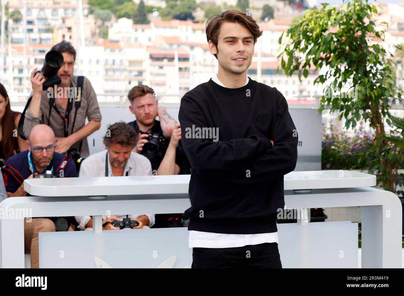 Leonardo Maltese beim Photocall zum Kinofilm 'Rapito / kidnapped' auf dem Festival de Cannes 2023 / 76. Internationale Filmfestspiele von Cannes am Palais des Festivals. Cannes, 24.05.2023 Stockfoto