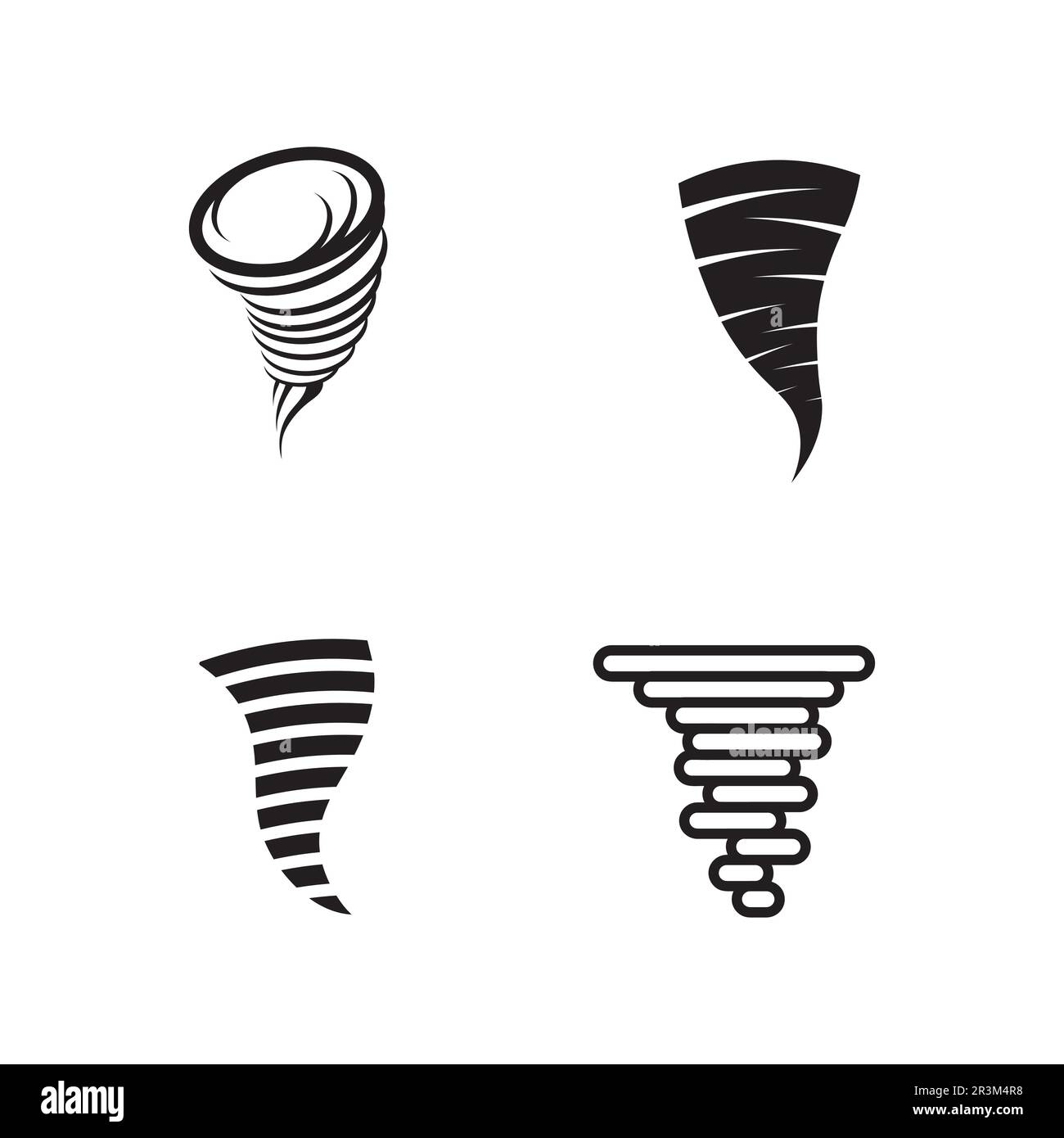 Tornado Symbol logo Vector Illustration Design Stock Vektor