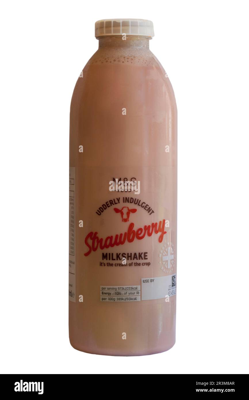 Erdbeer-Milchshake Stockfoto