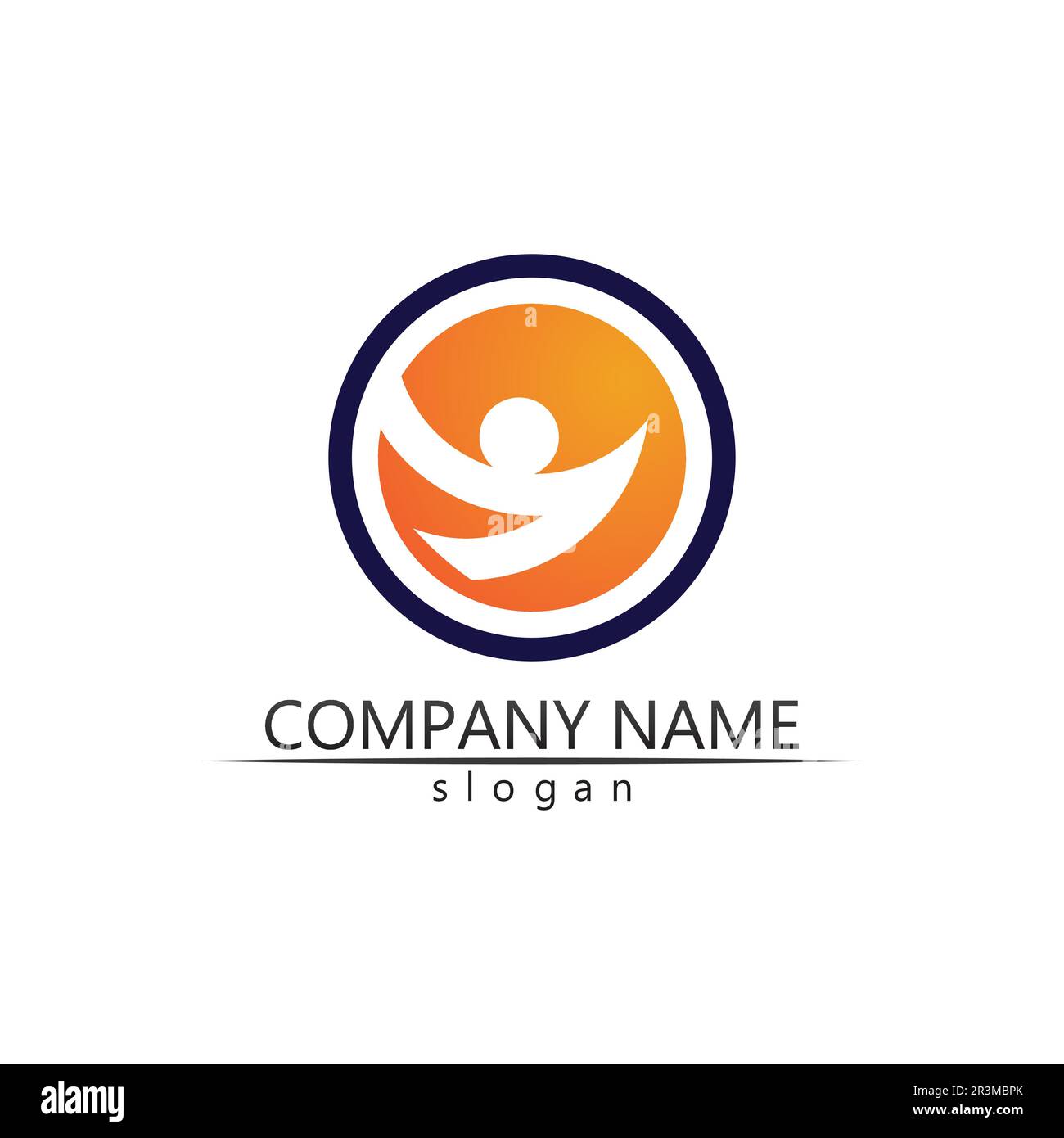 Design-Vorlage für People Community, Pflegegruppennetzwerk und soziale Symbole Stock Vektor