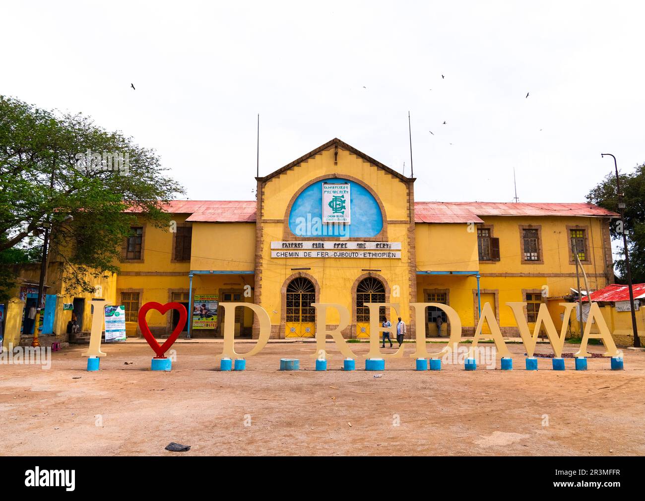 Dre Dawa Bahnhof, Dre Dawa Region, Dre Dawa, Äthiopien Stockfoto