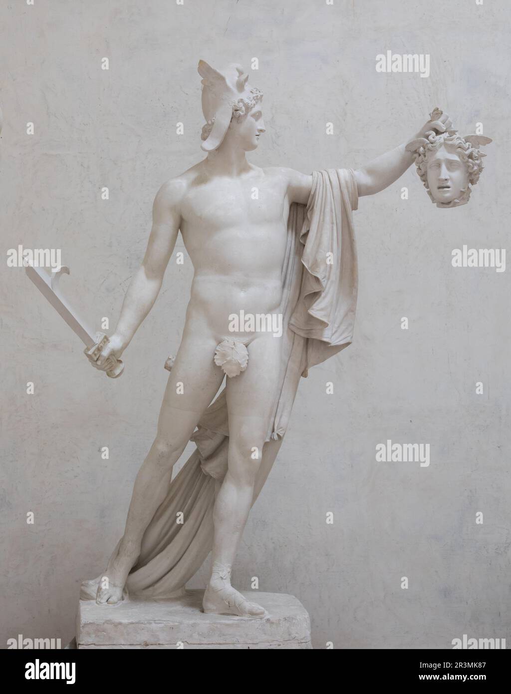 Perseus-Statue mit Medusa, genannt Perseo Trionfante, von Antonio Canova, 1801 Stockfoto