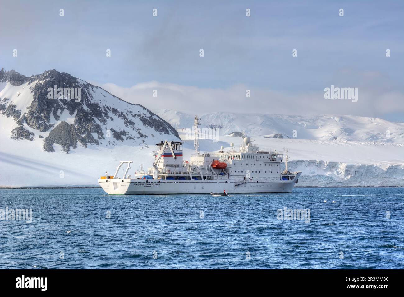 Akademik Sergej Vavilov Schiff auf einer Kreuzfahrt in der Antarktis Stockfoto